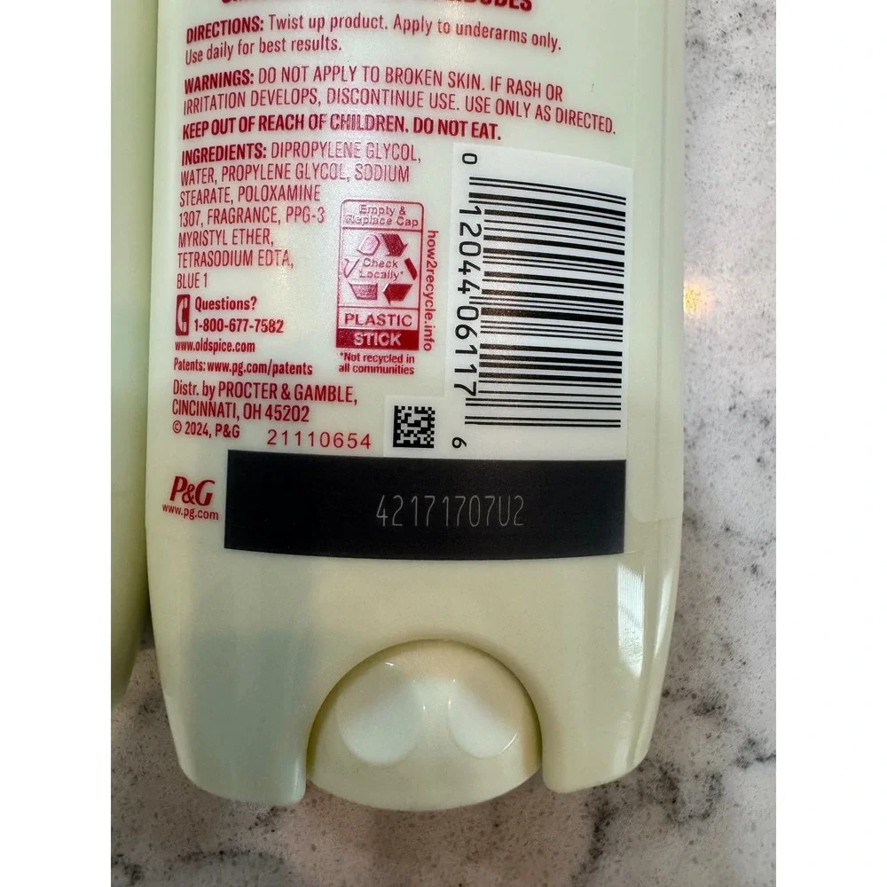 Old Spice Aluminum Free Deodorant for Men HTF Lumbersnack Pine‎ Scent 3oz 3 pk